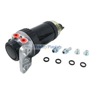 Fuel Filter Water Separator Assembly RE517382 for John Deere Engine 4045 6090 6068 6081 Loader 310L 310SJ 315SJ 325J 410J 410L 710J — 5