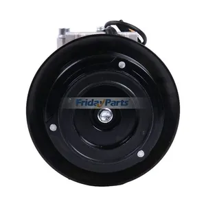 10PA17C 12V 1PK A/C Compressor RE52454 for John Deere Engine 4045 6068 6090 Loader 320 310D 315D 410D 510D 544H 624H 644H 710D 724J 744K 824K 844K — 5