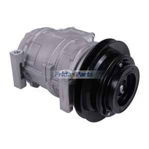 10PA17C 12V 1PK A/C Compressor RE52454 for John Deere Engine 4045 6068 6090 Loader 320 310D 315D 410D 510D 544H 624H 644H 710D 724J 744K 824K 844K — 3