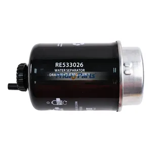 2 Pieces Fuel Filter RE533026 for John Deere Engine 3029 4045 Tractor 4120 4320 4520 4720 5085E 5100R 6130 6230 6330 6430 7130 Loader 319D 320D 323D — 6
