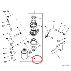 Fuel Filter RE533026 for John Deere Engine 3029 4045 Tractor 4120 4520 6225 6330 6525 7130 — 6