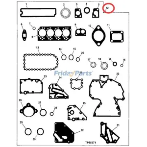Gasket Kit RE66086 for John Deere Engine 4045 Tractor 5410 5415 5425 5510 6310 6320 — 3