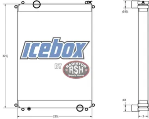 Freightliner FL50-Fl90 Radiator # 601415 — 2
