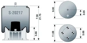 Dayton Parts S-20217 Air Spring - Rolling Lobe