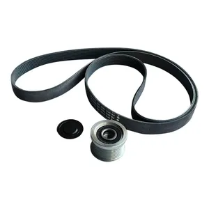 Serpentine Fan Belt & Pulley Kit for John Deere 4-Cylinder 6010 & 6020 Series Tractors
