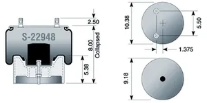 Dayton Parts S-22948 Air Spring - Rolling Lobe