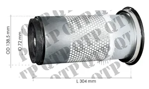 Outer Air Filter Element for Massey Ferguson 300 Series and Landini 30 Series Tractors