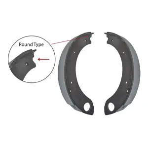 Round Brake Shoe Set for Ford New Holland 1000, 10 Series, and Compact Series Tractors