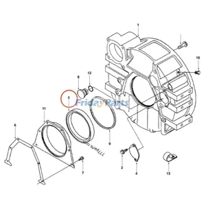 Crankshaft Rear Oil Seal SA 3934486 for Volvo Excavator EC140 KEC150 KEW130 — 2