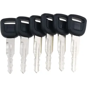 6 Pcs Ignition Keys T0270-81840 T0270-81820 for Kubota Tractor B2650HSDC B3030HSDC L3710DT L4310DT M108SHC M96SDSC