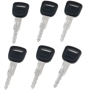 6 Pcs Ignition Keys T0270-81840 T0270-81820 for Kubota Tractor B2650HSDC B3030HSDC L3710DT L4310DT M108SHC M96SDSC — 3