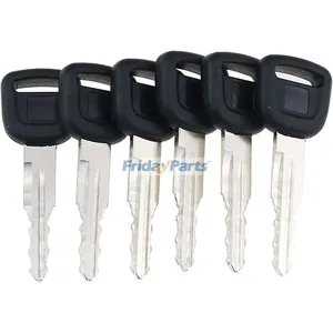 6 Pcs Ignition Keys T0270-81840 T0270-81820 for Kubota Tractor B2650HSDC B3030HSDC L3710DT L4310DT M108SHC M96SDSC
