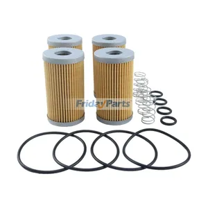 4 Sets Fuel Filter with Bowl & Spring T111383 for John Deere Engine 4019… — 2