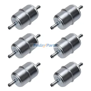 6 Pieces Fuel Filter T257865 for John Deere Engine 3029 4045 Loader 315 318D 320D 323D 328D Tractor 5070E