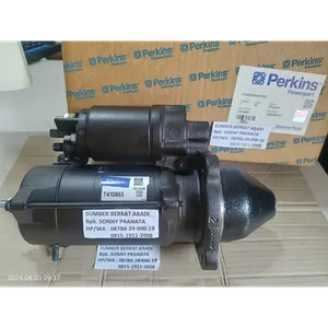 PERKINS T410865 STARTER MOTOR 2873K634 - 12V 10T 3.2KW - GENUINE — 9