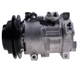 Doowon DV9 A/C Compressor with Single Groove 12 Volt Clutch TE16-0023A for Kioti Tractor — 2