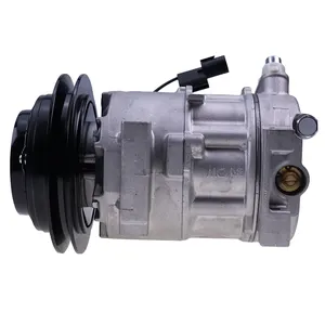 Doowon DV9 A/C Compressor with Single Groove 12 Volt Clutch TE16-0023A for Kioti Tractor — 7