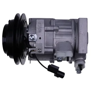 Doowon DV9 A/C Compressor with Single Groove 12 Volt Clutch TE16-0023A for Kioti Tractor