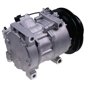 Doowon DV9 A/C Compressor with Single Groove 12 Volt Clutch TE16-0023A for Kioti Tractor — 5