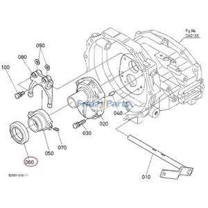 Release Bearing TC650-26350 for Kubota Tractor L4060DT L45 L4600F L4701F MX5200F M7040F MX5100F MX5200DT — 5