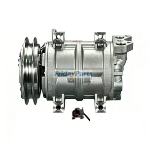 DKS15CH 24V A/C Compressor TH4713906 for John Deere Engine 6068 6081 Excavator 135C 210 225CLC 230CLC 270CLC 330CLC 370C 75C 80C Logger 3554