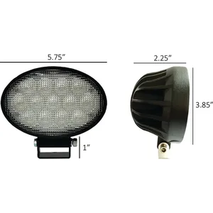 12V Tiger Lights LED Tractor & Combine Light for Gehl 3640E Flood Off-Road Light TL5650 — 3