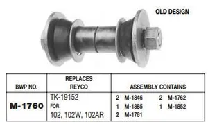 Torque Arm Bushing Kit TK19152 RT9H-KIT