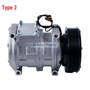 12V 8PK 10PA17C A/C Compressor RE46609 TY6764 for John Deere 280 260 450H 550H 450J 644G 650J 710J 848HTJ 5410 5310N 5520N 5525N 5420 5510 6076 — 9