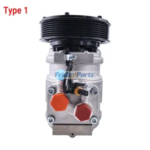 12V 8PK 10PA17C A/C Compressor RE46609 TY6764 for John Deere 280 260 450H 550H 450J 644G 650J 710J 848HTJ 5410 5310N 5520N 5525N 5420 5510 6076 — 4