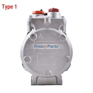 12V 8PK 10PA17C A/C Compressor RE46609 TY6764 for John Deere 280 260 450H 550H 450J 644G 650J 710J 848HTJ 5410 5310N 5520N 5525N 5420 5510 6076 — 7