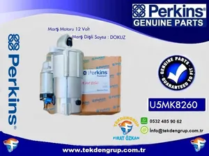 MARŞ MOTORU 12 VOLT U5MK8260 PERKİNS 13 KVA 15 KVA JENERATÖR — 3