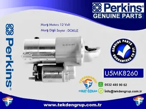 MARŞ MOTORU 12 VOLT U5MK8260 PERKİNS 13 KVA 15 KVA JENERATÖR