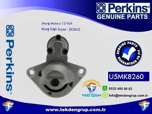 MARŞ MOTORU 12 VOLT U5MK8260 PERKİNS 13 KVA 15 KVA JENERATÖR — 2