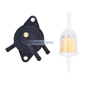 Fuel Pump & Filter AM116304 UC18349 for Briggs & Stratton Engine 31P677 40H777 John Deere Mower Z345M Z515E S130 X330 X370 — 2