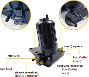 ULPK0039 ULPK0040 4132A016 ELEKTRİKLİ MAZOT OTOMATİĞİ 12V  KISA TİP  26560163 PERKİNS — 2