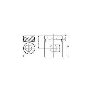 Piston Std 5-Ring - 3639048M1 — 2