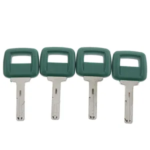4Pcs Laser Cut Ignition Key VOE11039228 for Volvo Loader Haul Truck Heavy Equipment