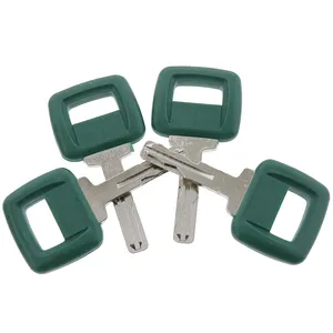 4Pcs Laser Cut Ignition Key VOE11039228 for Volvo Loader Haul Truck Heavy Equipment — 4