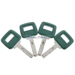 4Pcs Laser Cut Ignition Key VOE11039228 for Volvo Loader Haul Truck Heavy Equipment — 2