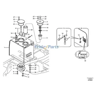 Breather Filter 14500233 for Volvo Excavator EC135B EC140 EC180B EC210EC220E EW130 EW140E EW170 EW210C FC2421C FC3329C — 8