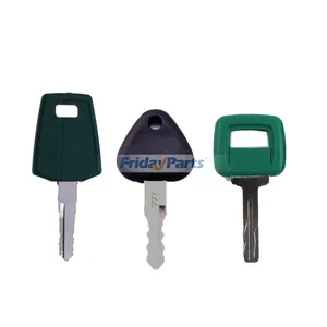 3 Pieces Ignition Key VOE11039228 VOE14529178 VOE11444208 for Volvo Heavy Equipment Excavator Loader Truck