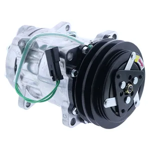 SD7H15 Air Conditioning Compressor VOE111044194 for Volvo Wheel Loader L90E L90D L70E L70D L60E L50E — 4