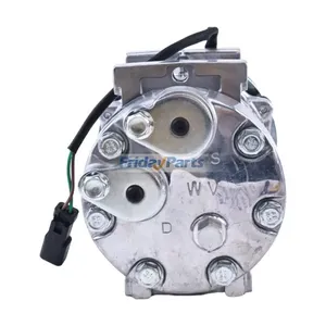 SD7H15 A/C Compressor VOE11412631 for Volvo Excavator EC330 EC360 EC460 EC700 — 6