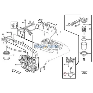 Fuel Pump VOE11713494 for Volvo Excavator EC15C EC17C EC18C EC20C EC27C EC35 EC35C EC45 ECR28 ECR38 ECR48C — 5