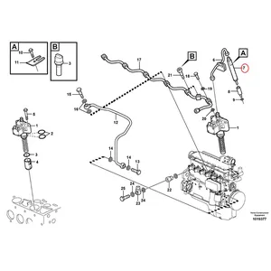 Fuel Injector VOE20460099 VOE20549383 for Volvo Engine D6D Excavator EC160B EC180B EC210B EW145B EW160B EW180B EW200B — 4