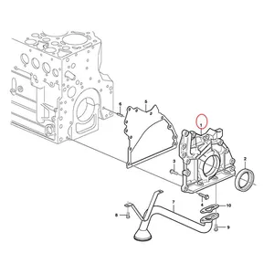 Oil pump VOE23170999 for Volvo Engine D6D D6E D6H — 2