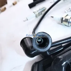 Ignition Tune Up Kit 1554033 1554034 1362113 W9EXR-U for Mazda FE 2.0L F2 2.2L Engine Hyster FT Yale VX Series Forklift — 4