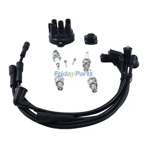 Ignition Tune Up Kit 1554033 1554034 1362113 W9EXR-U for Mazda FE 2.0L F2 2.2L Engine Hyster FT Yale VX Series Forklift — 3