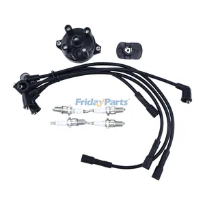 Ignition Tune Up Kit 1554033 1554034 1362113 W9EXR-U for Mazda FE 2.0L F2 2.2L Engine Hyster FT Yale VX Series Forklift
