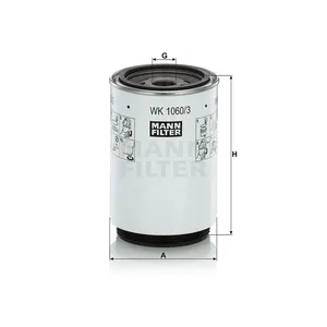 WK1060/3X MANN Fuel Filter for CLAAS Avero Dominator Harvester Tractors — 2